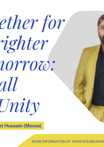 Together for a Brighter Tomorrow: A Call for Unity